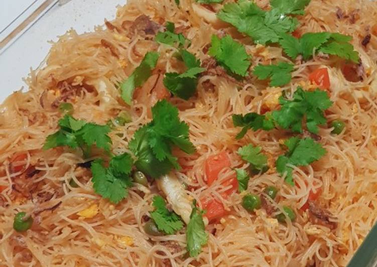 Steps to Prepare Speedy Seafood Vermicelli Noodles