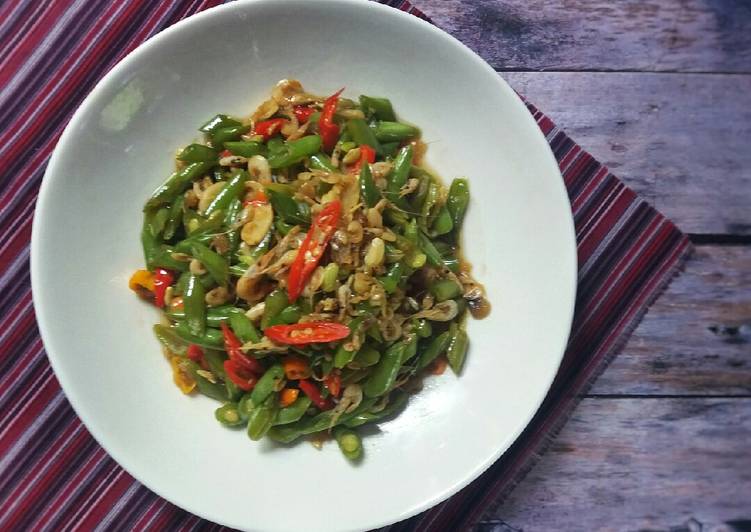 Oseng Buncis Udang Rebon