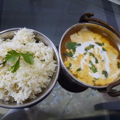 Dal Makhani with Jeera Rice A picture of Dal Makhani with Jeera Rice.
