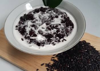 Masakan Unik Bubur ketan hitam Nikmat Lezat