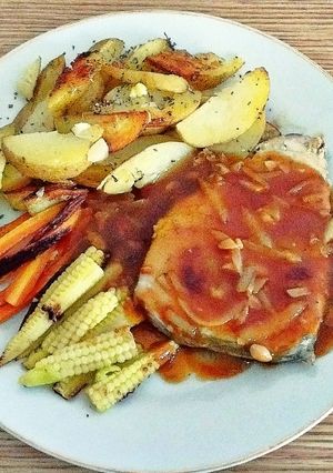 Foto resep Steak Ikan Marlin Saus Lemon Lada Hitam (Daging Jangilus)