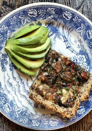 Una foto de Quiche de verduras con masa vegana