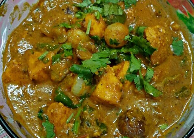 Steps to Prepare Homemade Spicy Kadhai Paneer curry