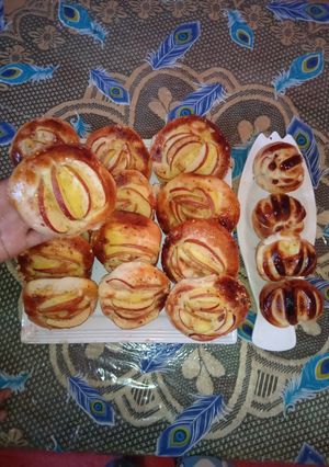 صورة لوصفة بريوش بالكريم باتيسري والتفاح
