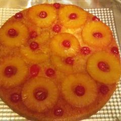 A picture of Cast iron skillet Pineapple Upside Down Cake.
