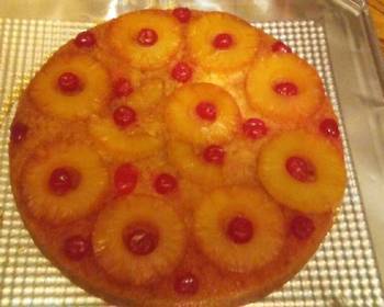 Unique Cuisine Cast iron skillet Pineapple Upside Down Cake Delicious Nutritious