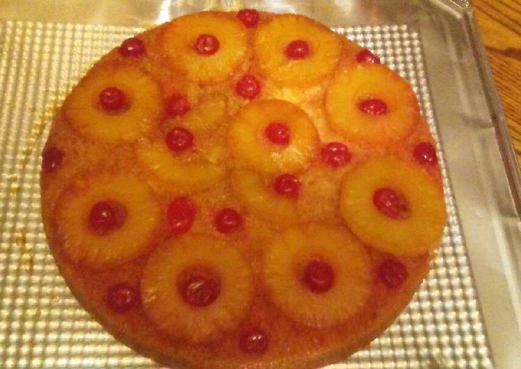 Step-by-Step Guide to Cook Delicious Cast iron skillet Pineapple Upside Down Cake