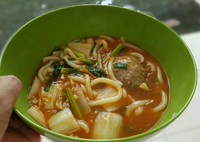 Resep Udon Kuah Kental Pedas Asam Manis Oleh Ranty Denna Cookpad