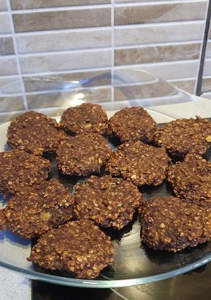 Csokis zabkeksz 🍌🍫 recept fotója