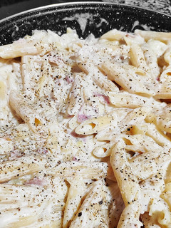 Una foto de Pasta con panceta