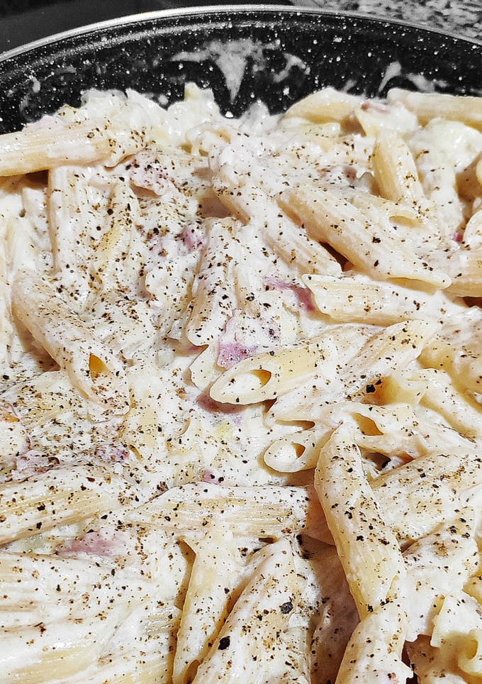 Una foto de Pasta con panceta