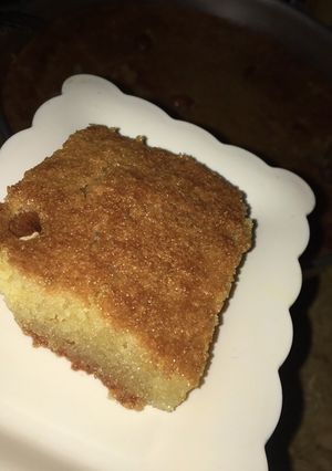 صورة لوصفة بسبوسة باللبن