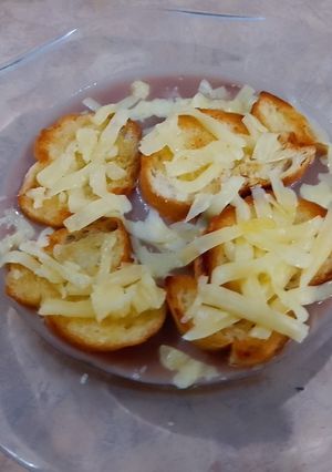 Una foto de Sopa de cebolla