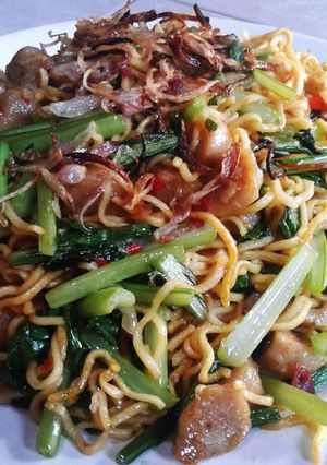 Foto resep Mie goreng bakso