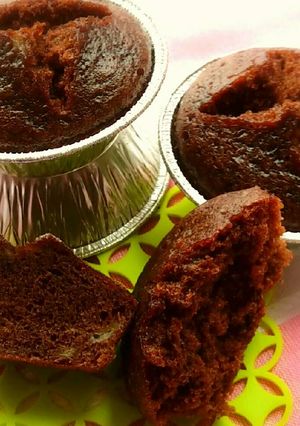 Foto resep Steamed chocolate banana cupcakes