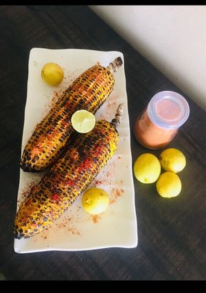 A picture of Masala crispy roasted corn.