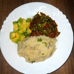 Creamy mashed potatoes A picture of Creamy mashed potatoes.