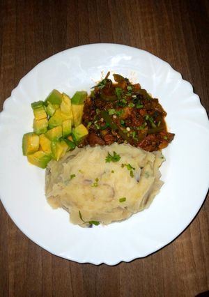 A picture of Creamy mashed potatoes.