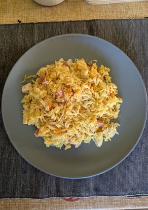 Una foto de Arroz al curry