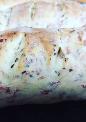 Una foto de Pan de salame