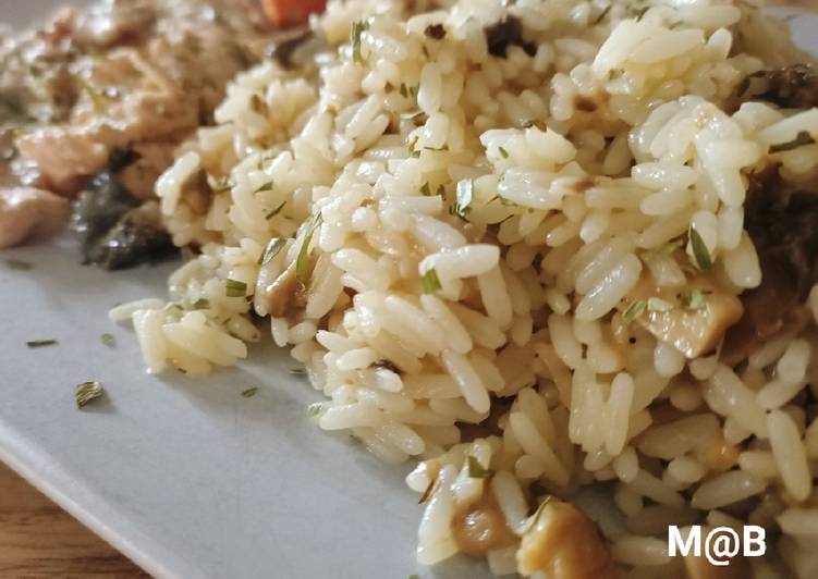 Le secret pour faire des recettes Riz champignons façon risotto…😋😋😋 Délicieux garanti