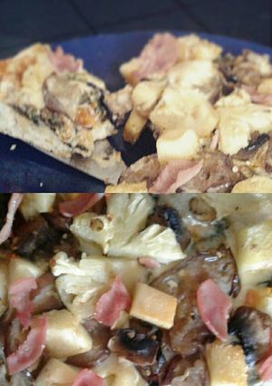 Una foto de Pizza vegetariana