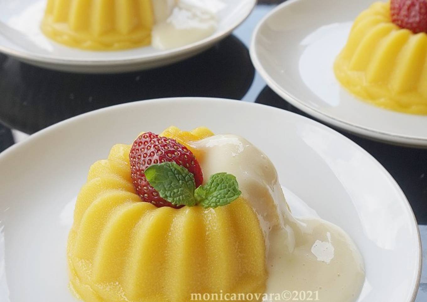 Puding Mangga Yoghurt Vla Keju