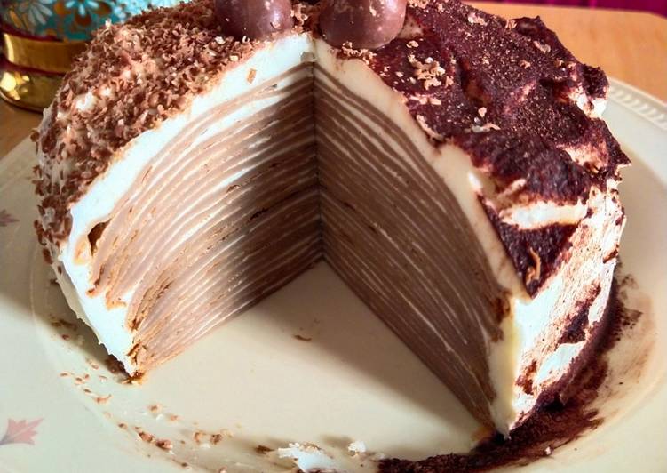 Bagaimana Menyiapkan Crepe cake yang Enak Banget