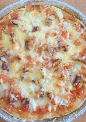 Hình của món Pizza hải sản.