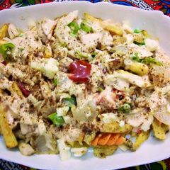 A picture of Resturant Style Pizza Fries.