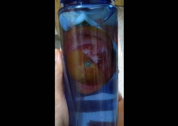 Resep: saat makan malamSimple Infused Water (Tomat+Timun)