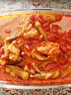 عکسی از دستور خورشت بامیه