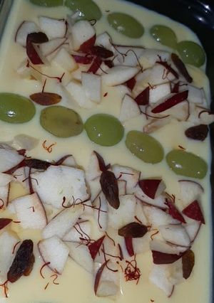 A picture of Fruit custard.