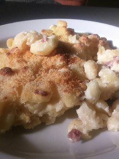 Una foto de Mac&Cheese with a spanish twist