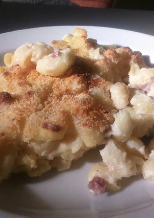 Una foto de Mac&Cheese with a spanish twist