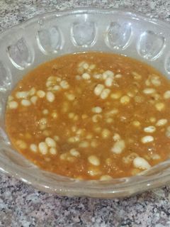 صورة لوصفة الفاصوليا اليمنيه بالطماطم 🍞☕🌷