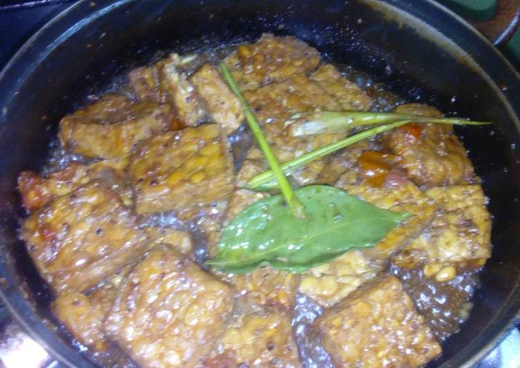 Tempe goreng geprek Bacem