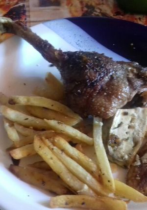 Una foto de Pato al horno
