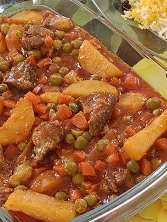 عکسی از دستور خورشت نخود فرنگی