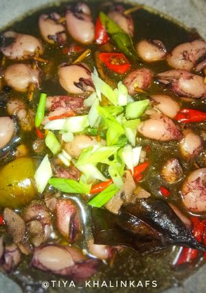 Foto resep Tumis cumi hitam pedas