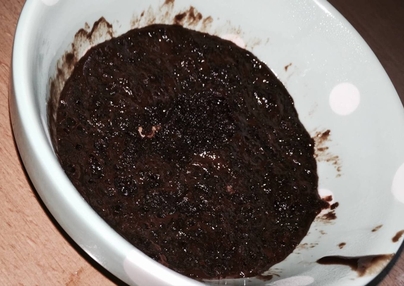 Nutella cake in the microwave with two ingredients