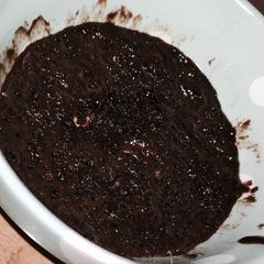 A picture of 2 ingredient Nutella microwaveable mug cake.