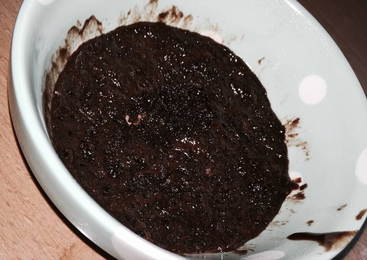 Steps to Make Ultimate 2 ingredient Nutella microwaveable mug cake