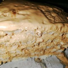 A picture of Bread cake/nutella cake.