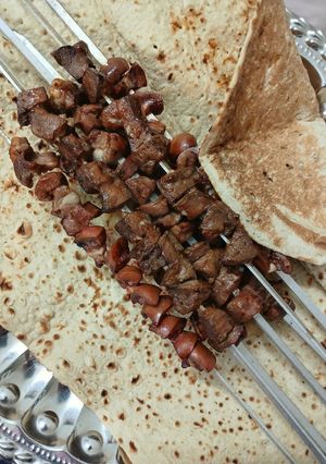 عکسی از دستور کباب دل و جگر