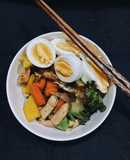 Ức gà xào rau củ