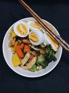 Hình của món Ức gà xào rau củ.