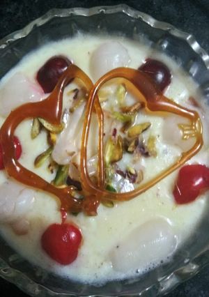 A picture of Litchi Pudding.