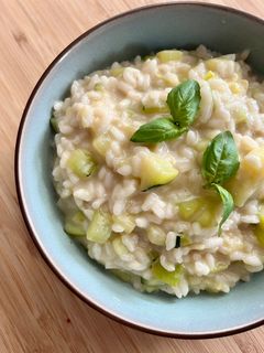 Une photo de Risotto à la courgette