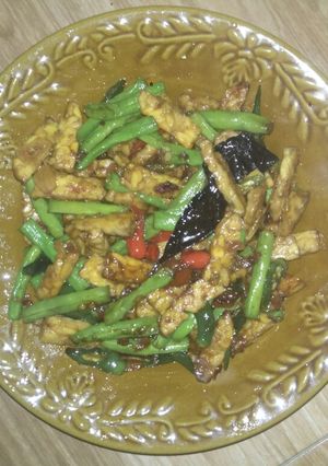 Foto resep 8. Kacang panjang orek tempe buru-buru